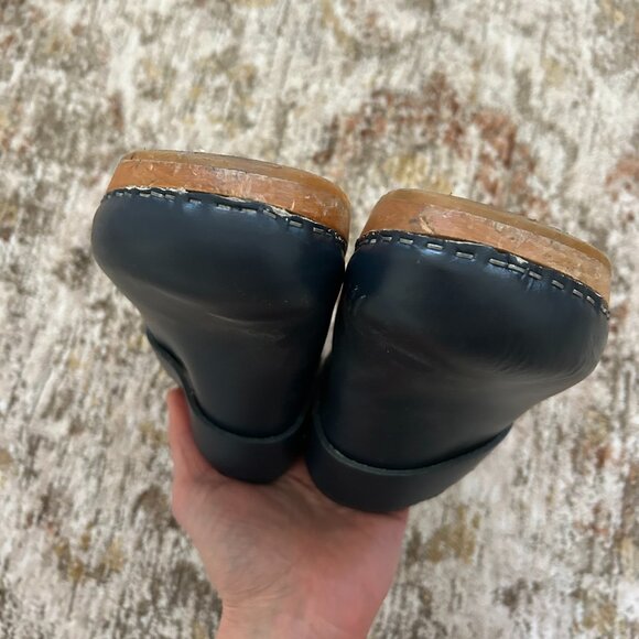 Vintage Navy Blue Clogs (38) - Picture 5 of 8